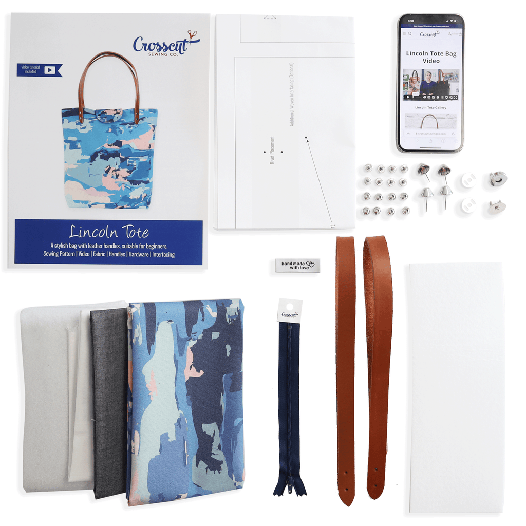 Lincoln Tote Bag Complete Kit - Abstract Cloud