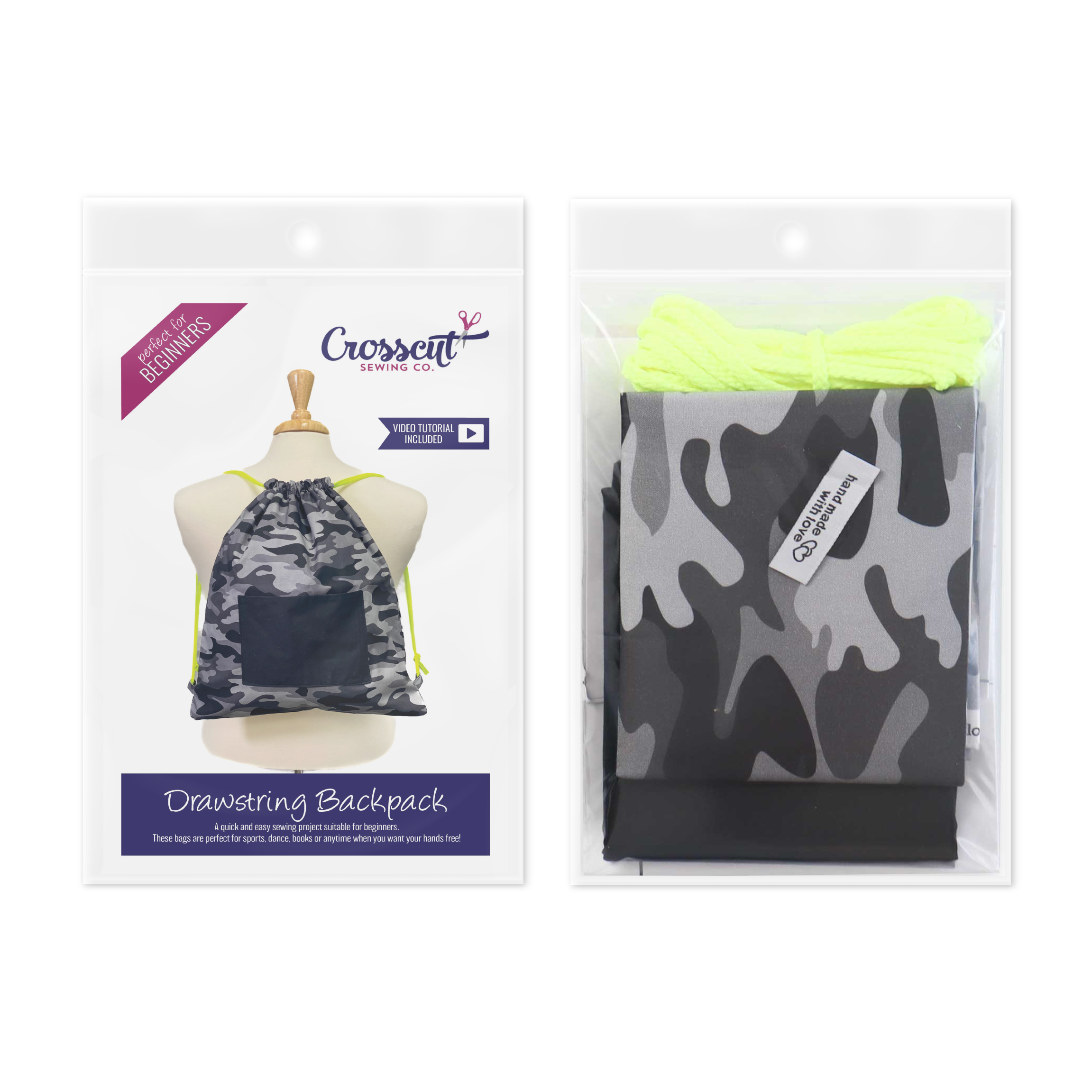 Drawstring Backpack Sewing Kit