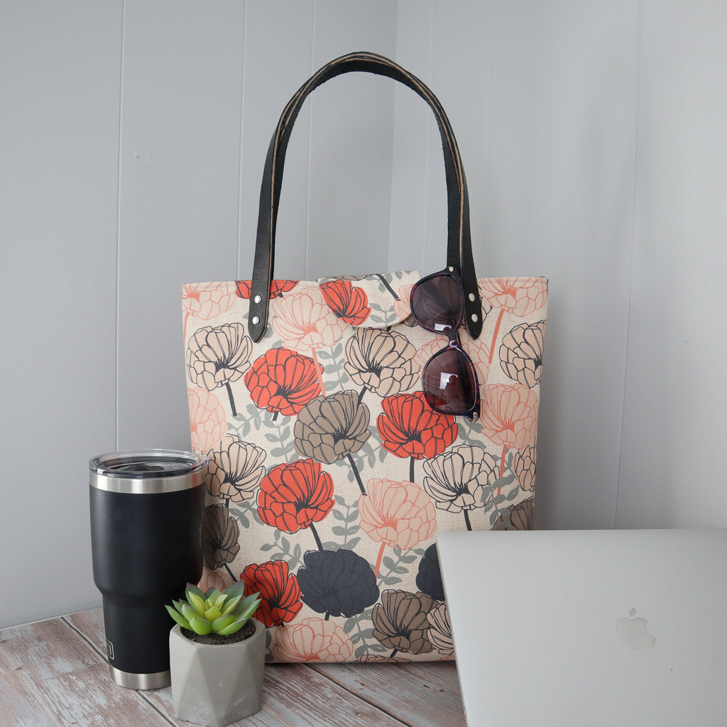 Lincoln Tote Bag Complete Kit - Beige Floral