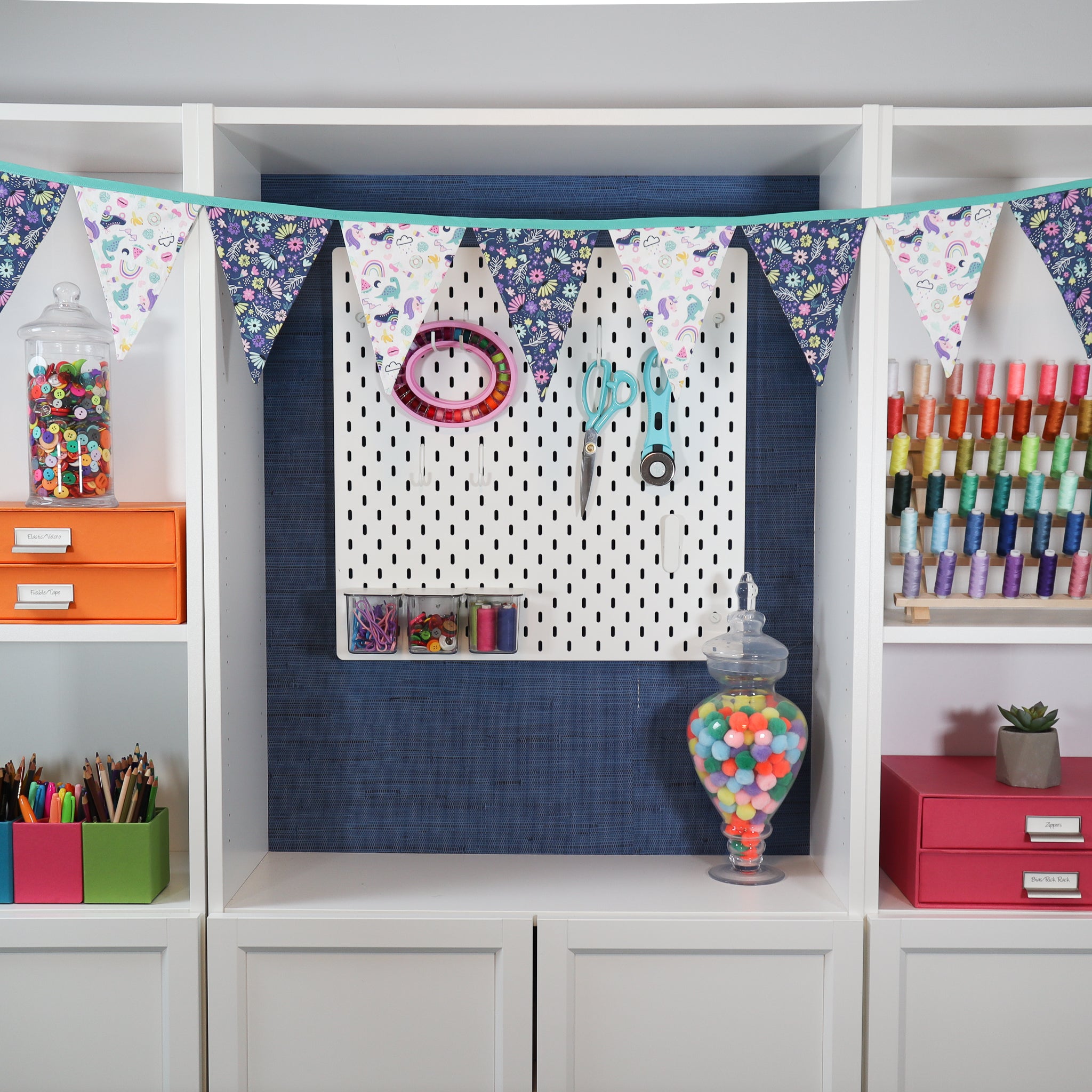 Kids Sewing Kit Bundle - Doll Pajamas, Drawstring Backpack & Pennant Banner