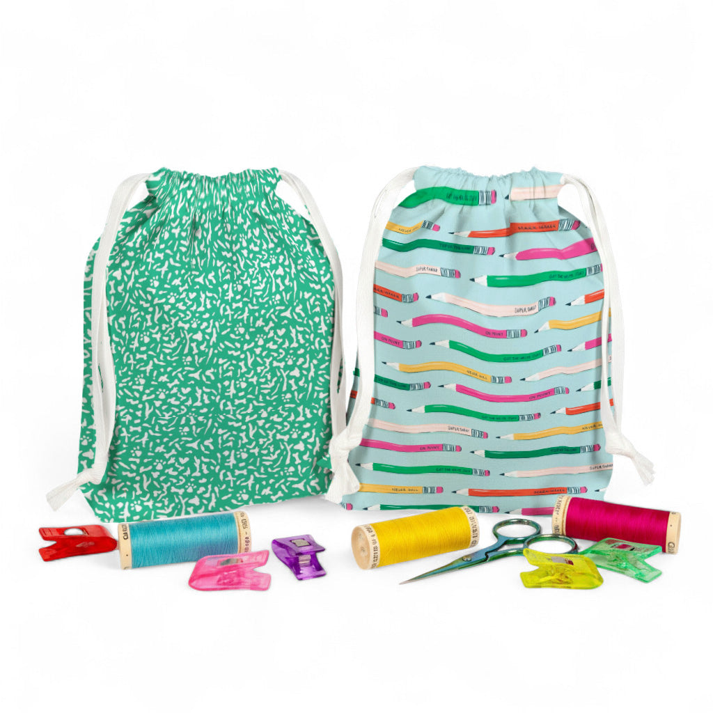 Drawstring Bag Sewing Kit - Makes 2 Bags