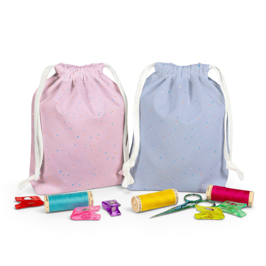 Drawstring Bag Sewing Kit - Makes 2 Bags Lilac