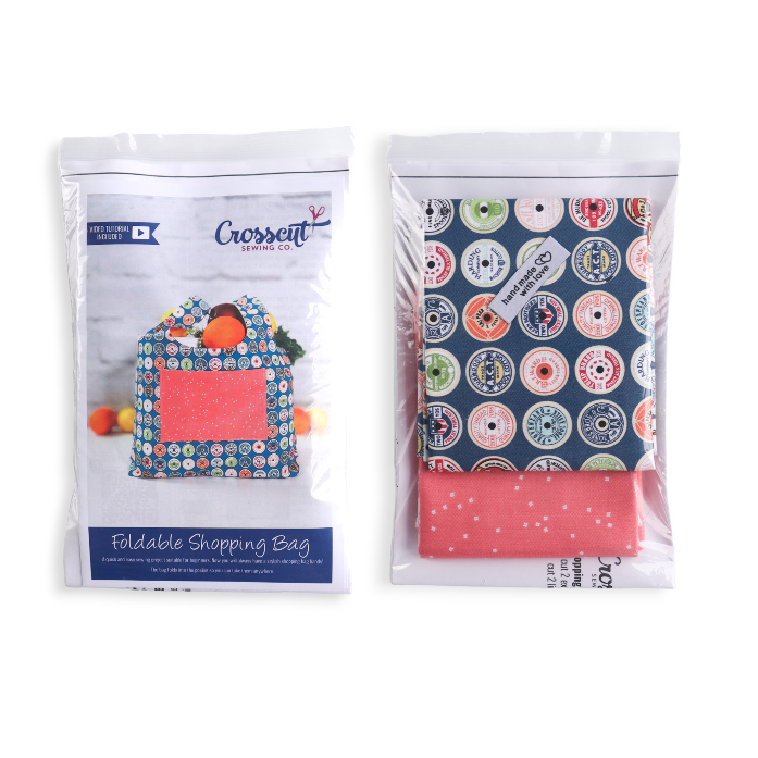 Crosscut Shopping Tote Sewing Kit - Thread Spools