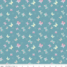 Butterflies Teal from Poppy & Posey by Dodi Lee Poulsen for Riley Blake