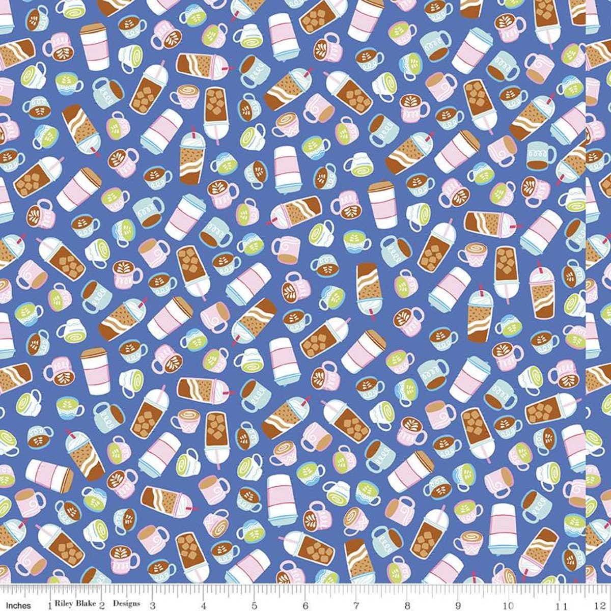 Drinks Blue from Rainbowfruit by Amber Kemp-Gerstel for Riley Blake
