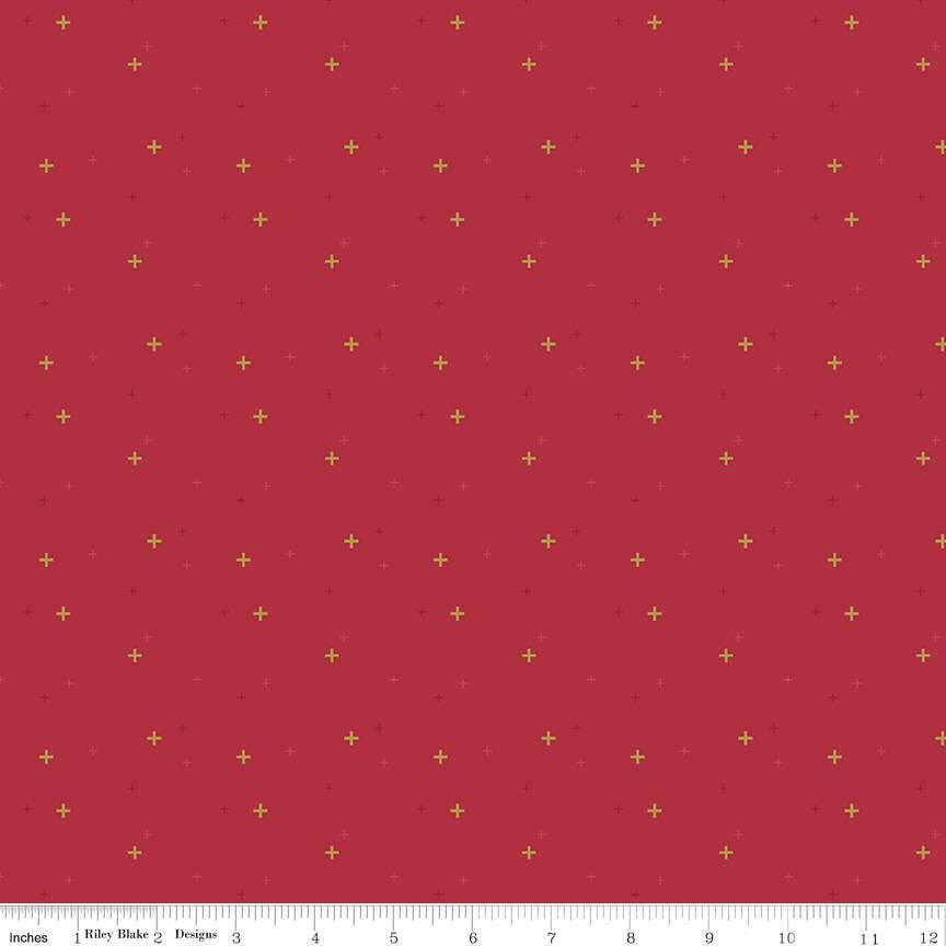 Red Sparkle from Sparkler Basics by Melissa Mortenson for Riley Blake - 1/2 Yard