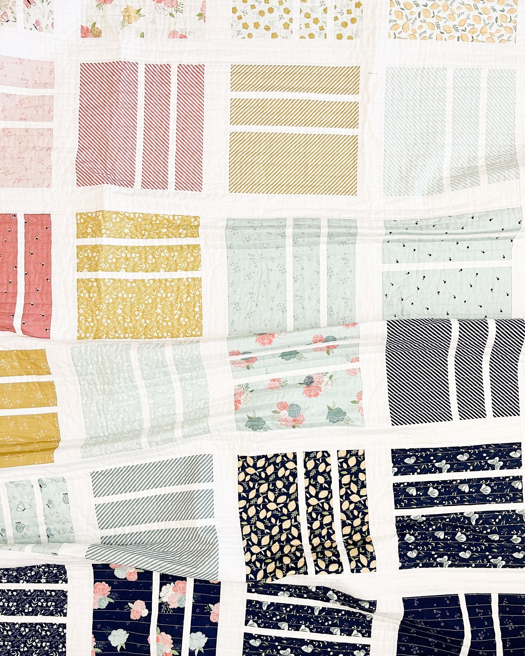 Main Midnight from Daybreak by Fran Gulick for Riley Blake - 1/2 Yard - Navy Blue Floral Fabric, Navy and Pink Fabric by the Yard
