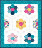 Suns Navy from Sunshine Blvd by Amber Kemp-Gerstel for Riley Blake - 1/2 Yard