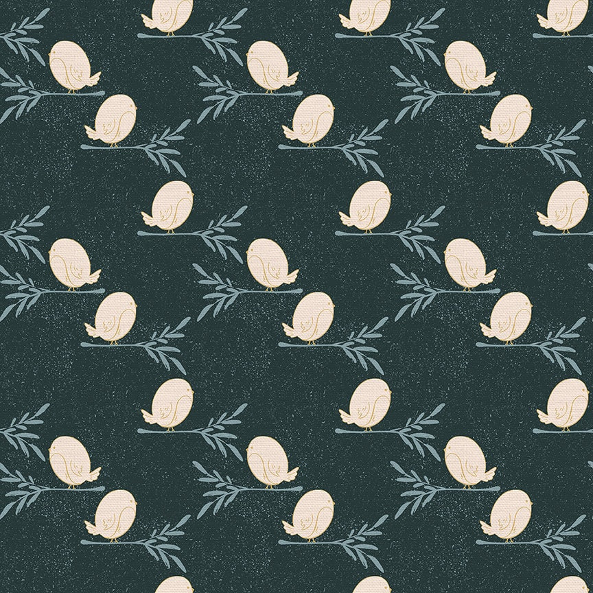Songbird Navy from Sweet Little Friends by Gabriela Dachin for Paintbrush Studios