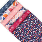 Dark Navy Sunday’s Flowers from Agnes's Garden by Claire Iglesias for Felicity Fabrics - 1/2 Yard, Navy Fabric, Abstract, Modern Fabric