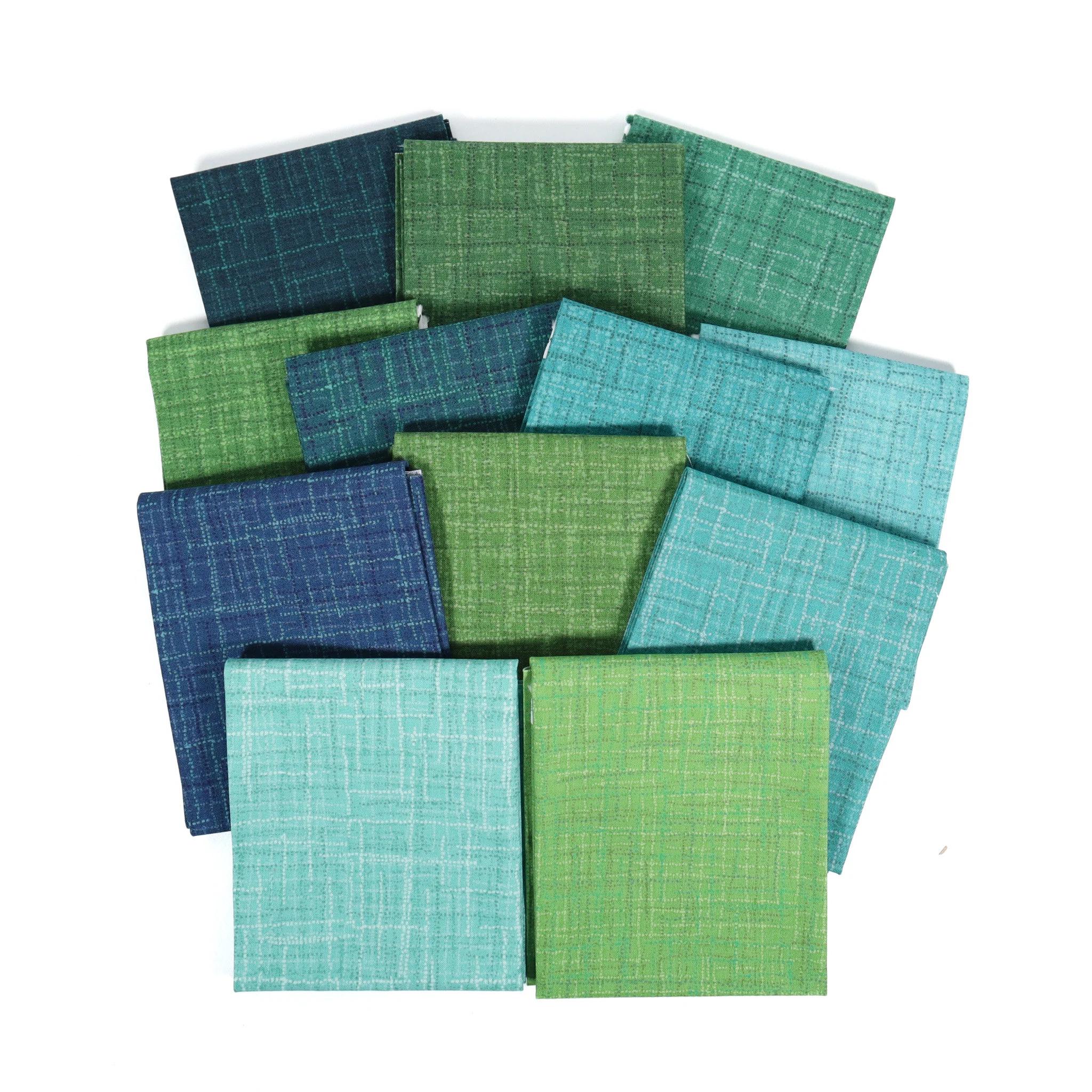 Grasscloth Spruce by Heather Peterson for Riley Blake Designs - 1/2 Yard, Green Fabric, Dark Green Fabric By The Yard, Green Grasscloth