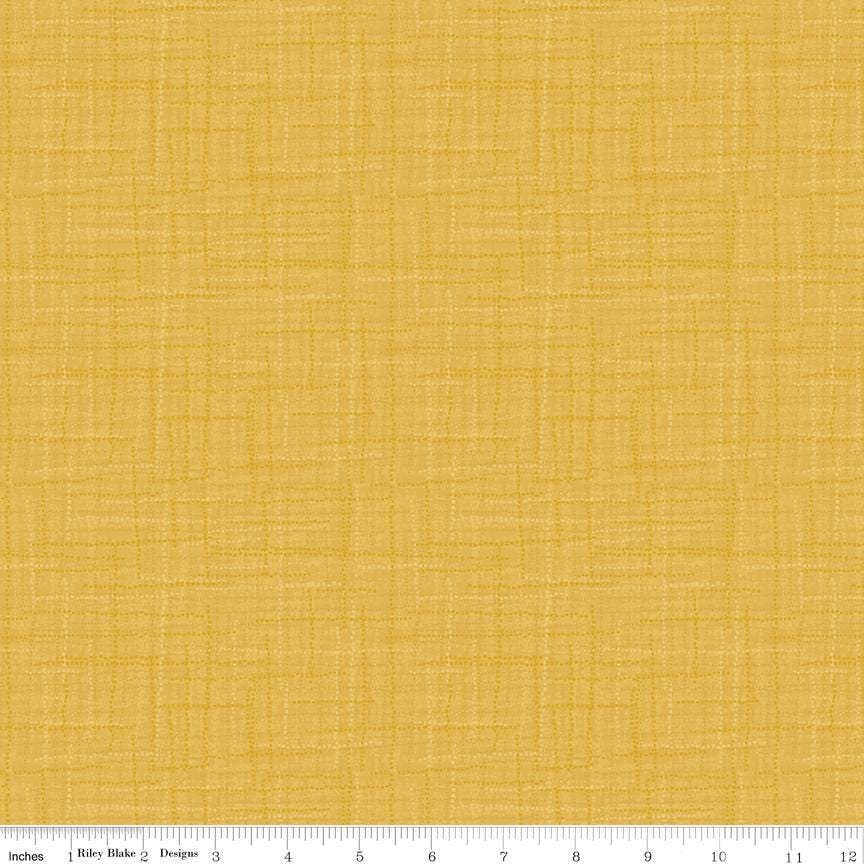 Grasscloth Yellow by Heather Peterson for Riley Blake Designs - 1/2 Yard, Gold Fabric, Yellow Fabric By The Yard, Sunshine Yellow Fabric