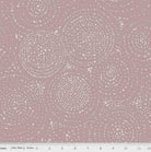 Spiral Dusty Rose from In the Afterglow by Minki Kim for Riley Blake Designs - 1/2 Yard - Pink Fabric - Mauve Quilting Cotton