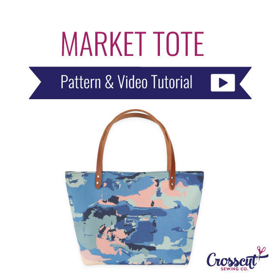 Market Tote Bag - Beginner Sewing Pattern & Video Tutorial - PDF Downl ...