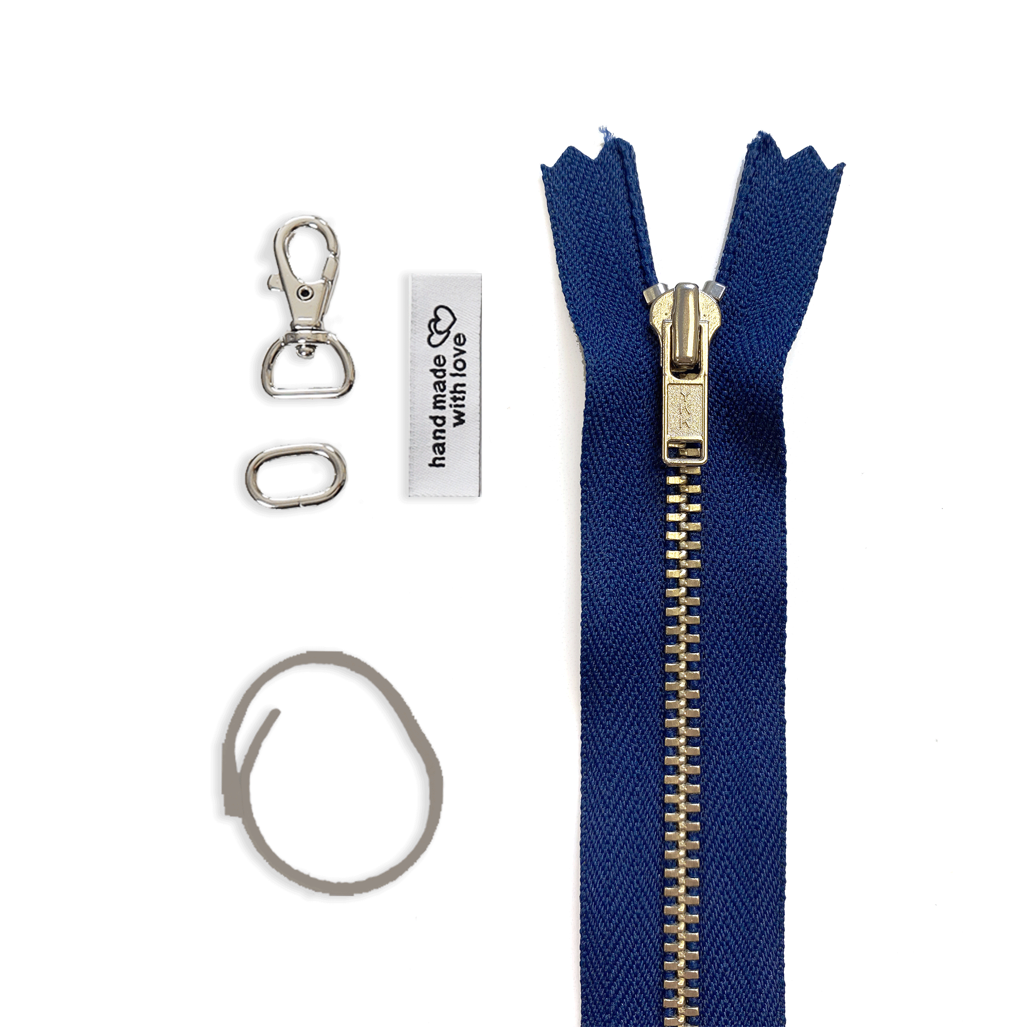 Metal Zipper & Hardware for the Wristlet