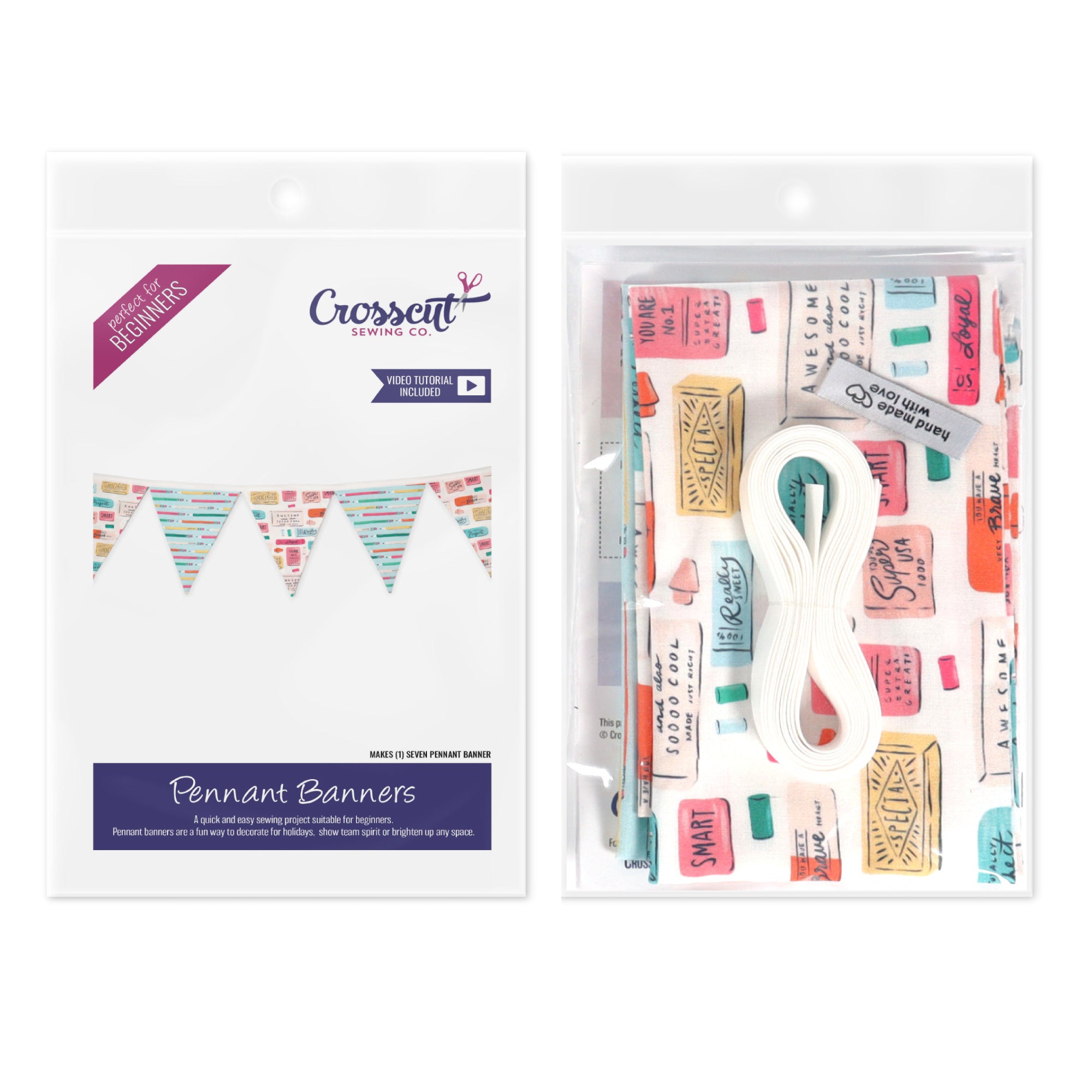 Pennant Banner Sewing Kit