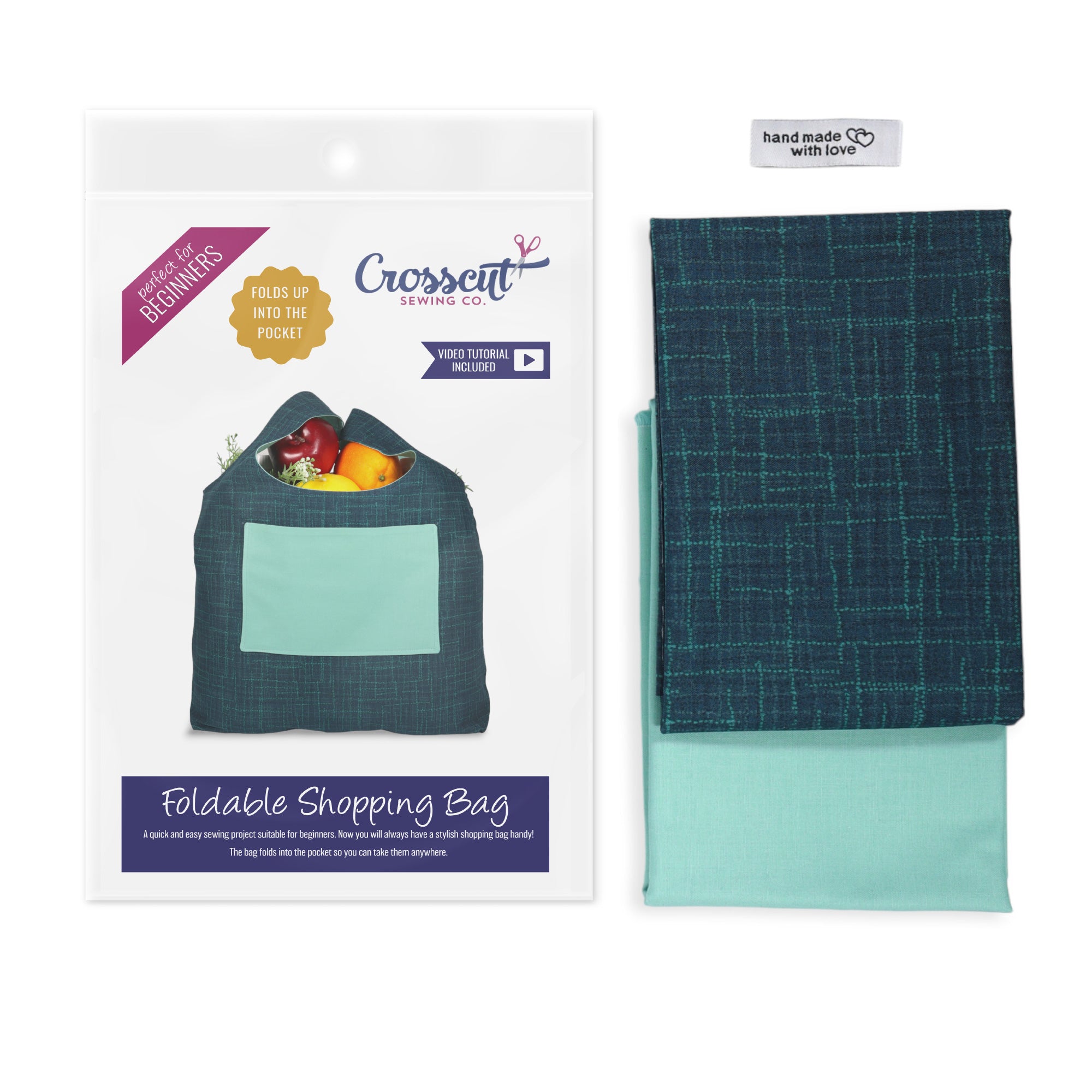 Foldable Shopping Tote Sewing Kit