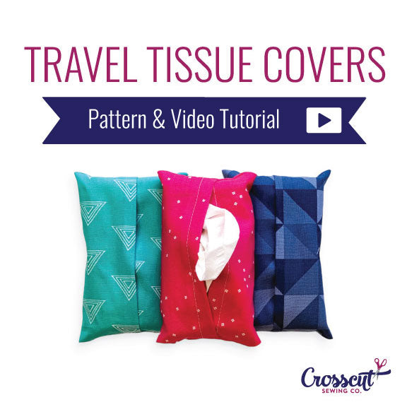 Travel Tissue Cover - Beginner Sewing Pattern & Video Tutorial