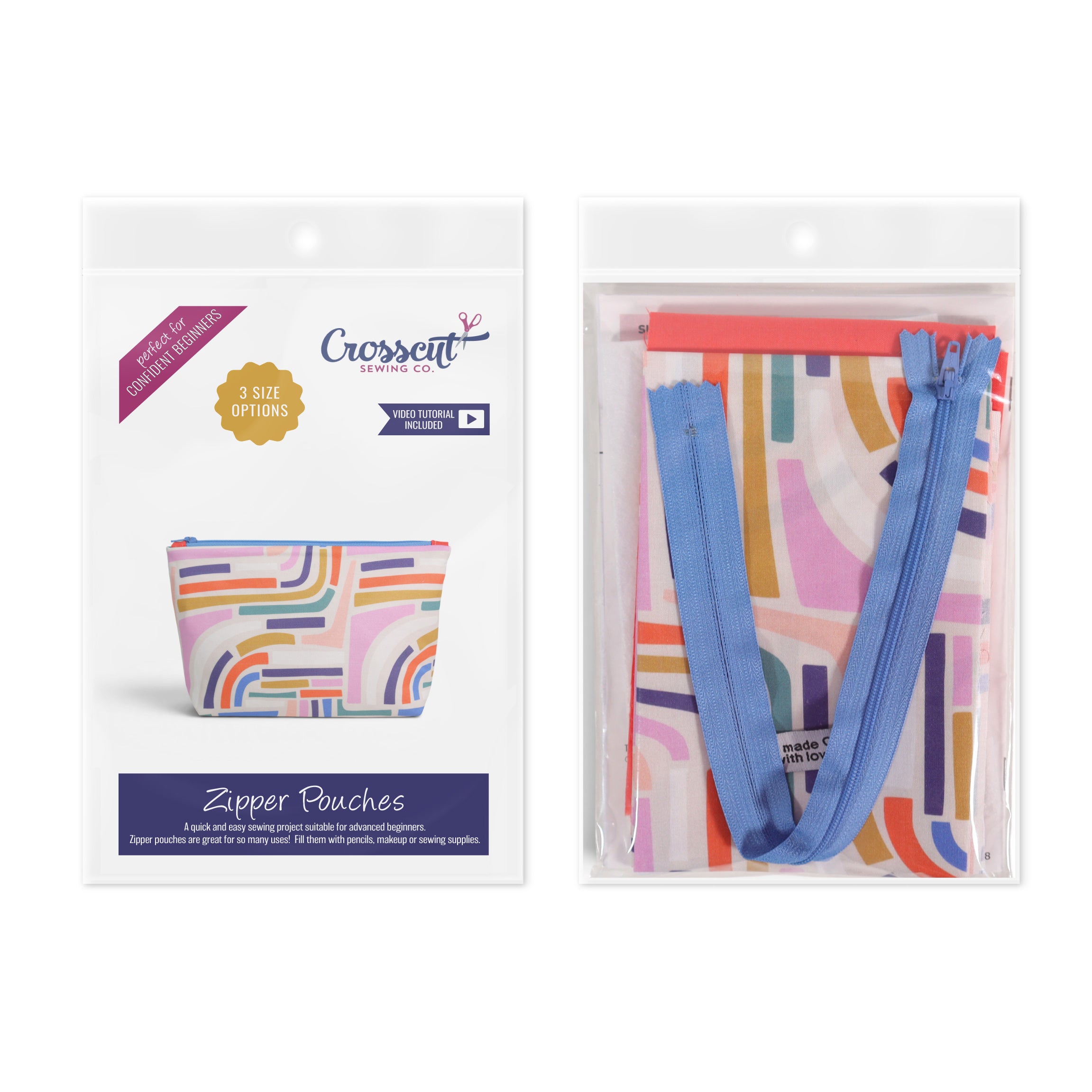 Zipper Pouch Sewing Kit