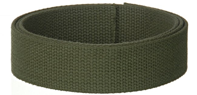 Synthetic Cotton Canvas Webbing - 1.5" Wide - Olive