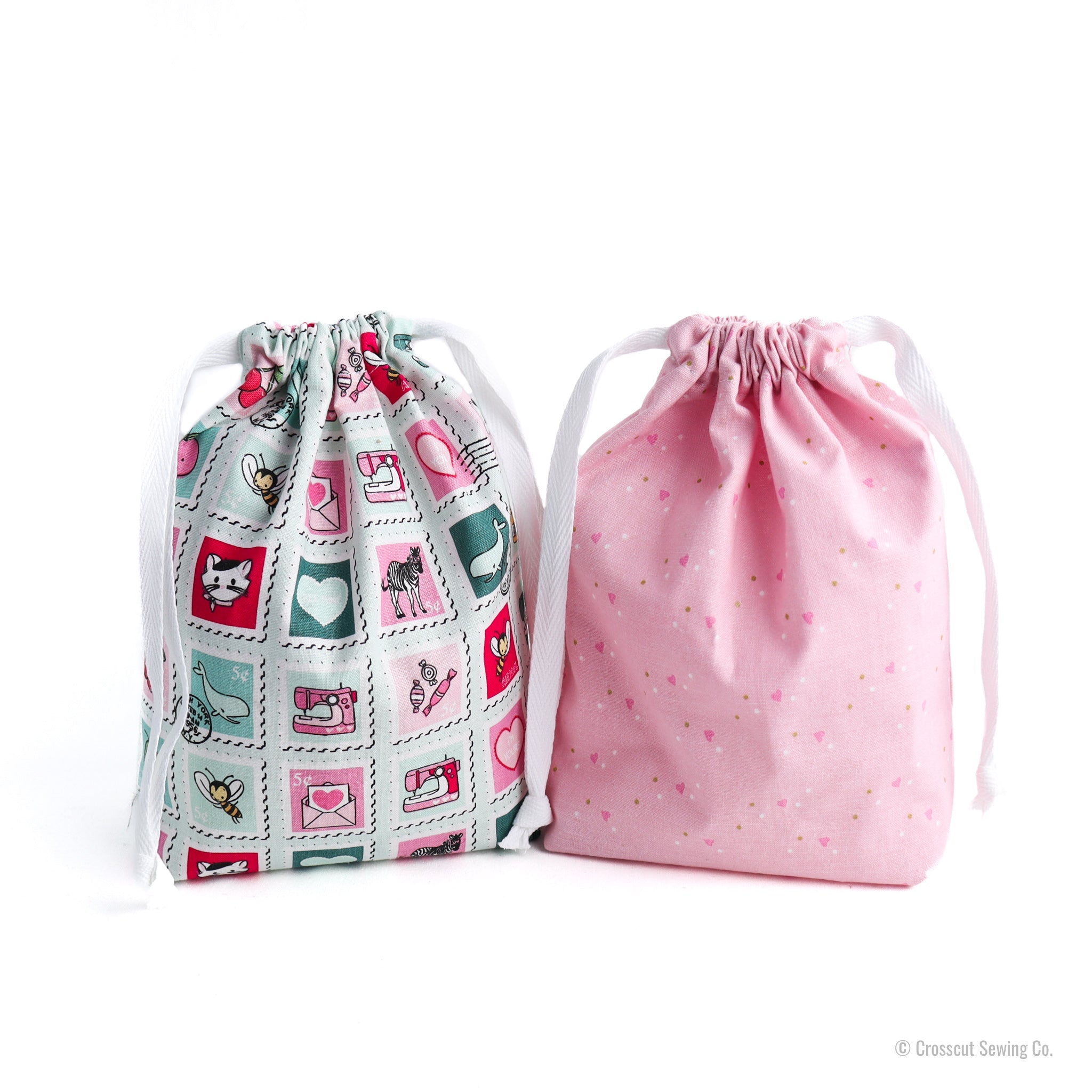 Drawstring Bag Sewing Kit - Stamps- Makes 2 Bags