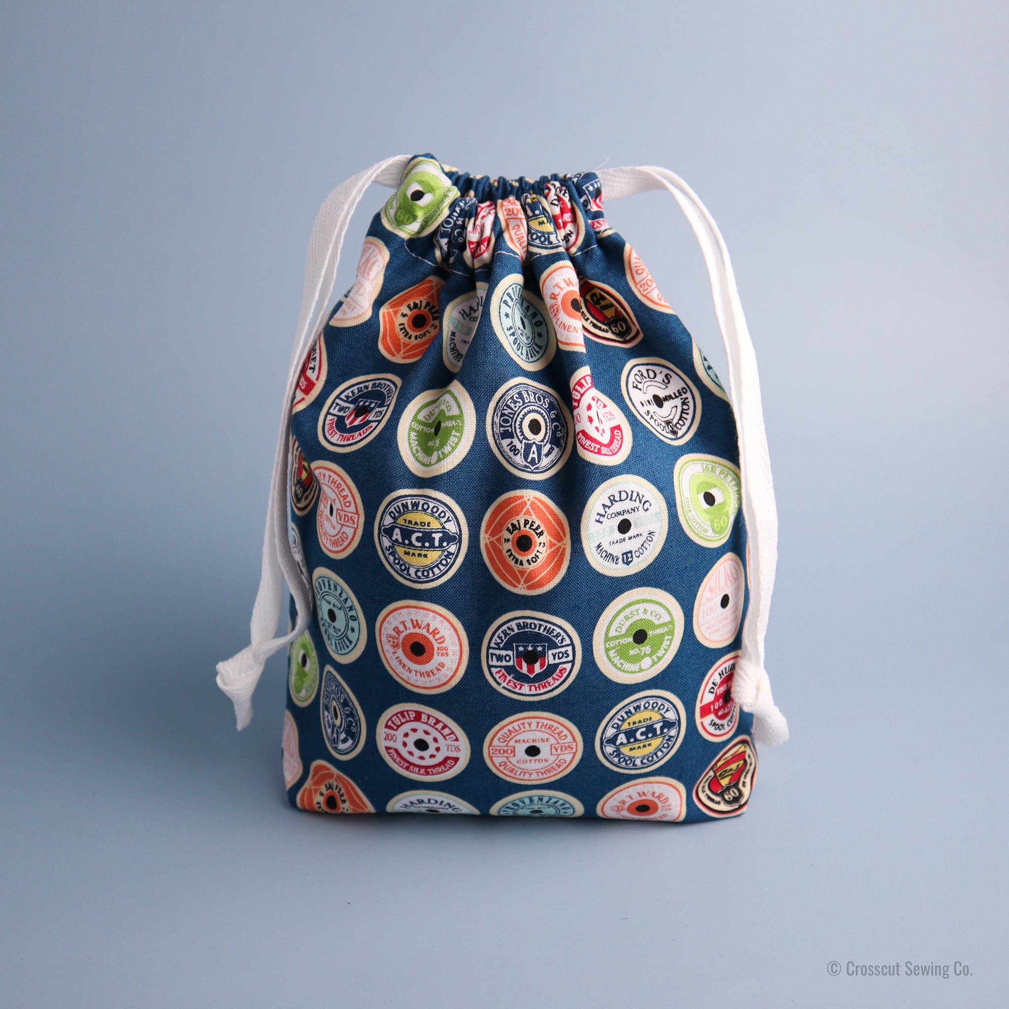Drawstring Bag Sewing Kit - Spools- Makes 2 Bags