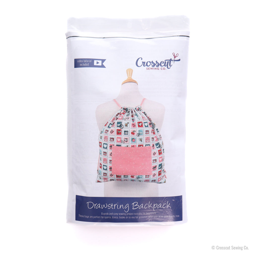 Drawstring Backpack Sewing Kit  - Love Stamps