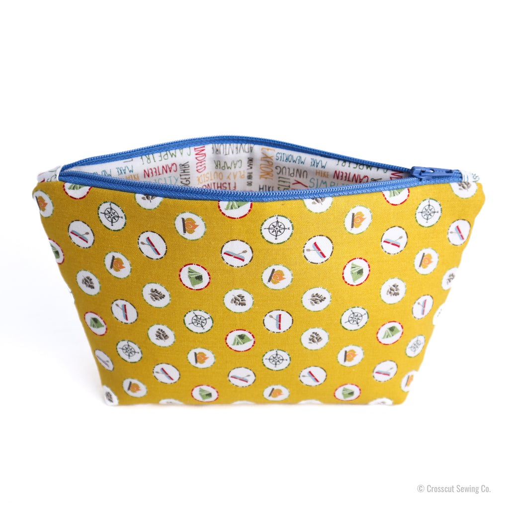 Zipper Pouch Sewing Kit - Camp Badges
