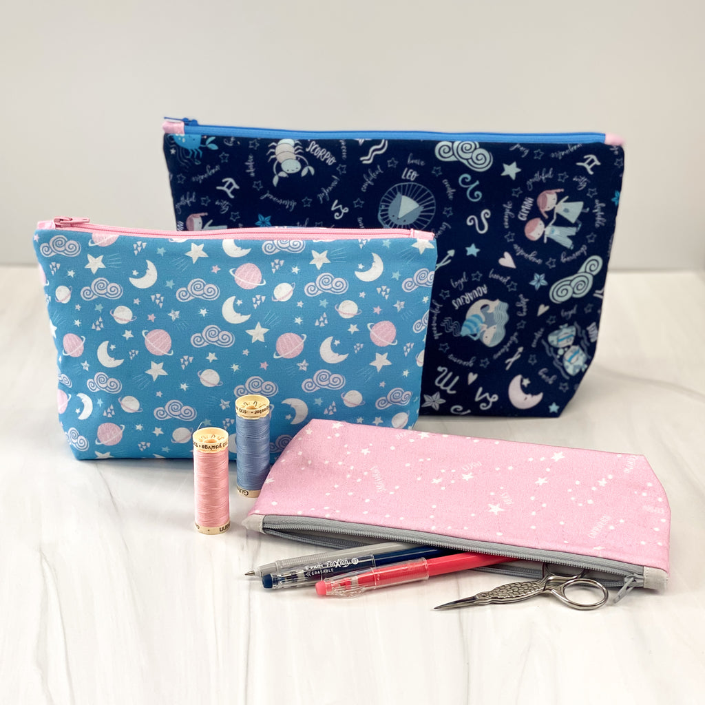 Zipper Pouches - Downloadable PDF Pattern & Video Tutorial