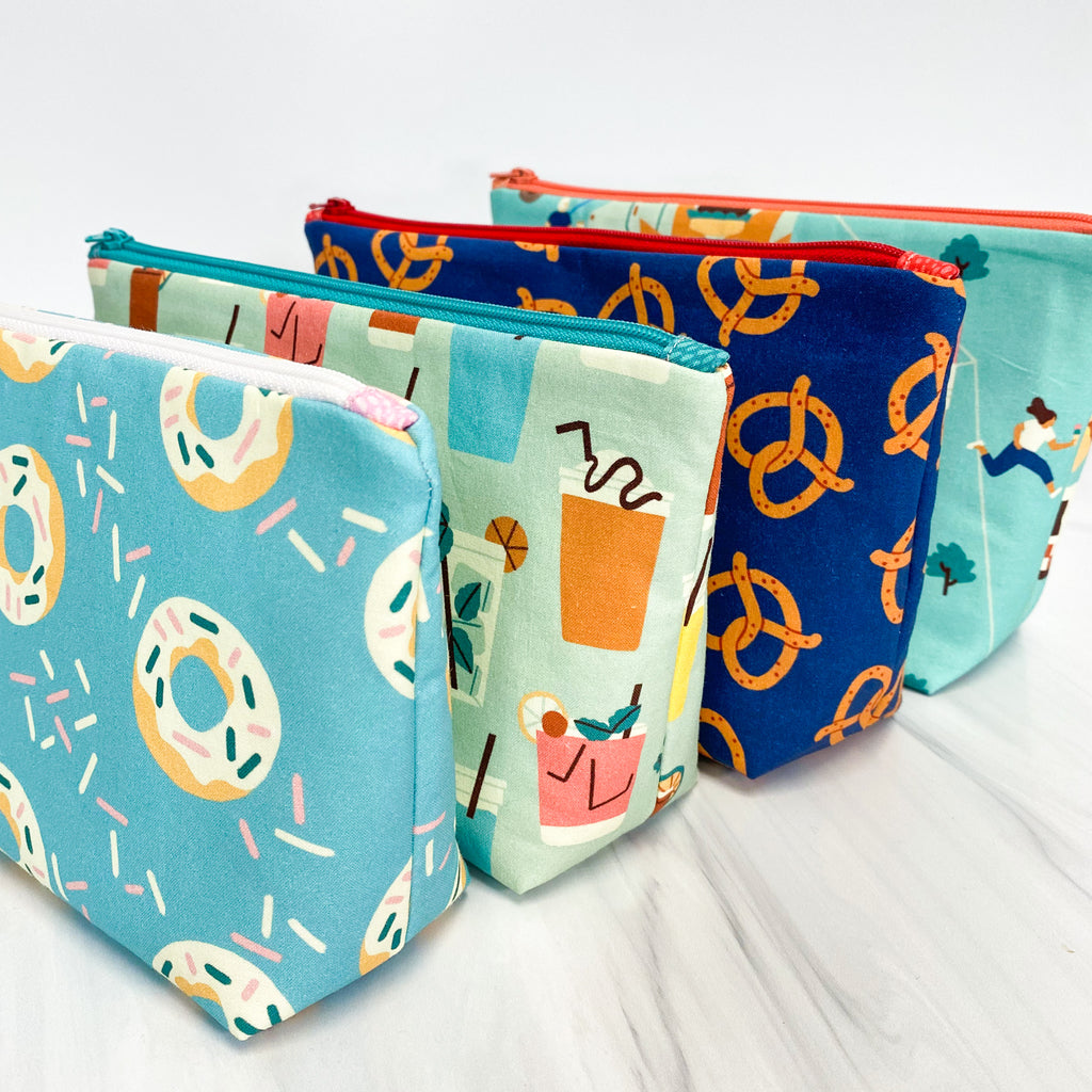 Zipper Pouch Sewing Kit - Donuts