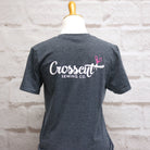 Crosscut T-Shirt - Sew Much Fabric - Heather Blue