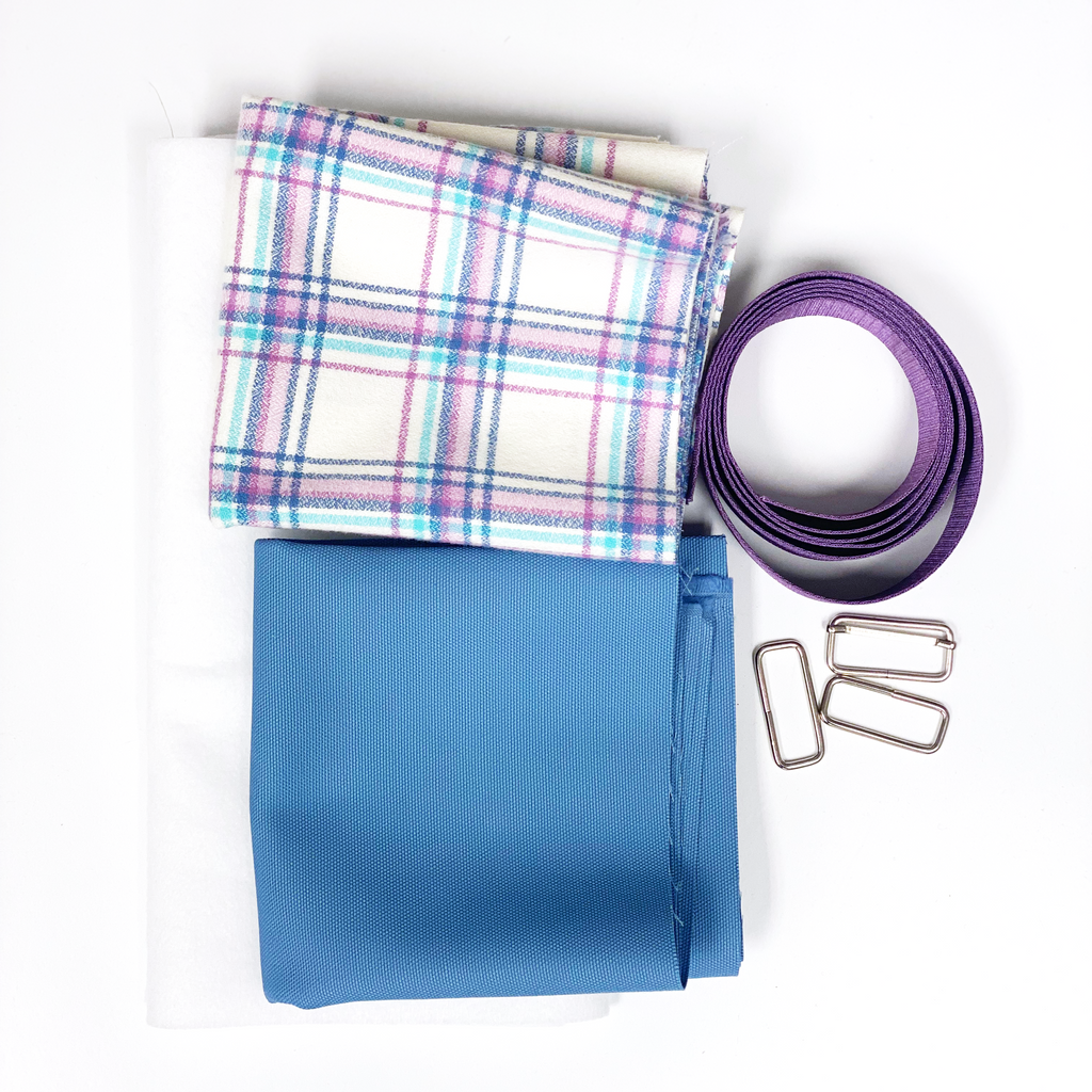 Messenger Bag Sewing Kit - Foxglove Flannel
