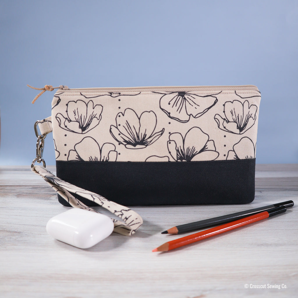 Wristlet - Downloadable PDF Sewing Pattern & Video Tutorial