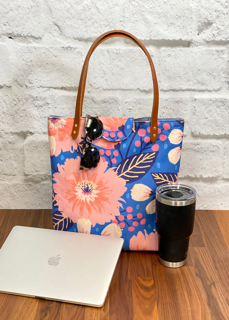 Lincoln Tote Bag Sewing Pattern and Video Tutorial from Crosscut Sewing Co. - PDF or Printed Version