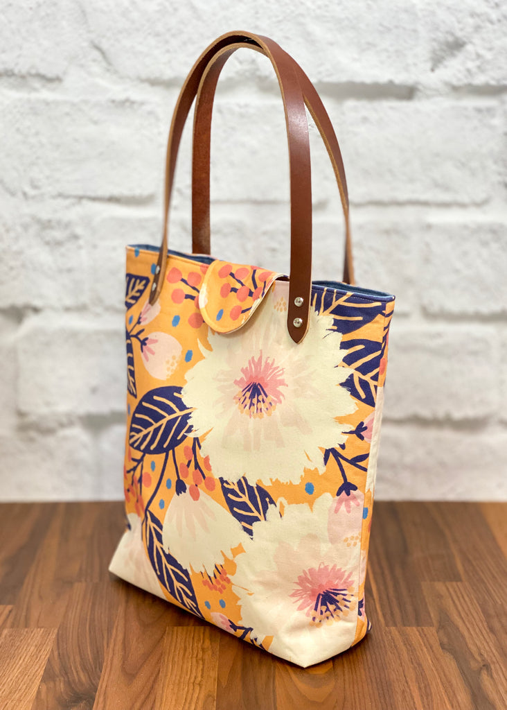 Lincoln Tote Bag Complete Kit - Dahlia Gold Organic Canvas
