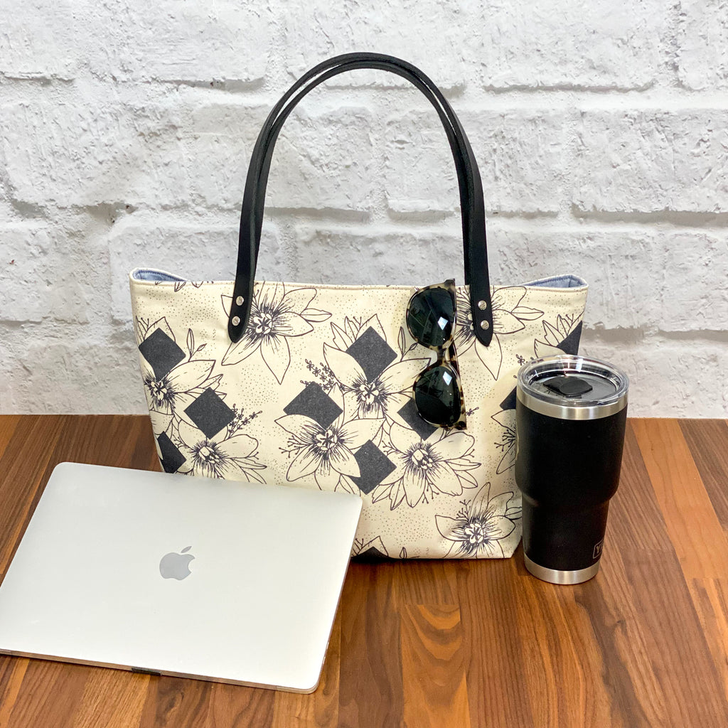 Market Tote Bag Complete Kit - Floral Diamonds