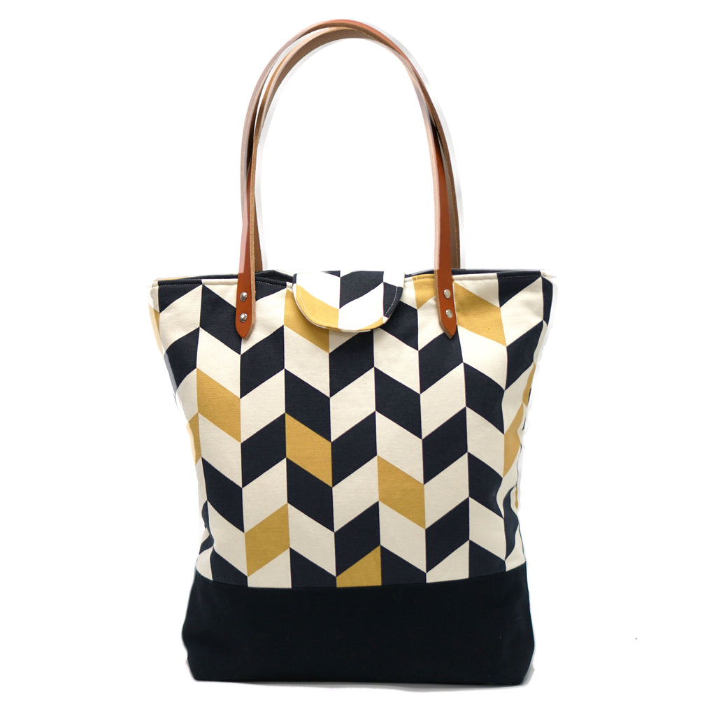 Lincoln Tote Bag Sewing Pattern and Video Tutorial from Crosscut Sewing Co. - PDF or Printed Version