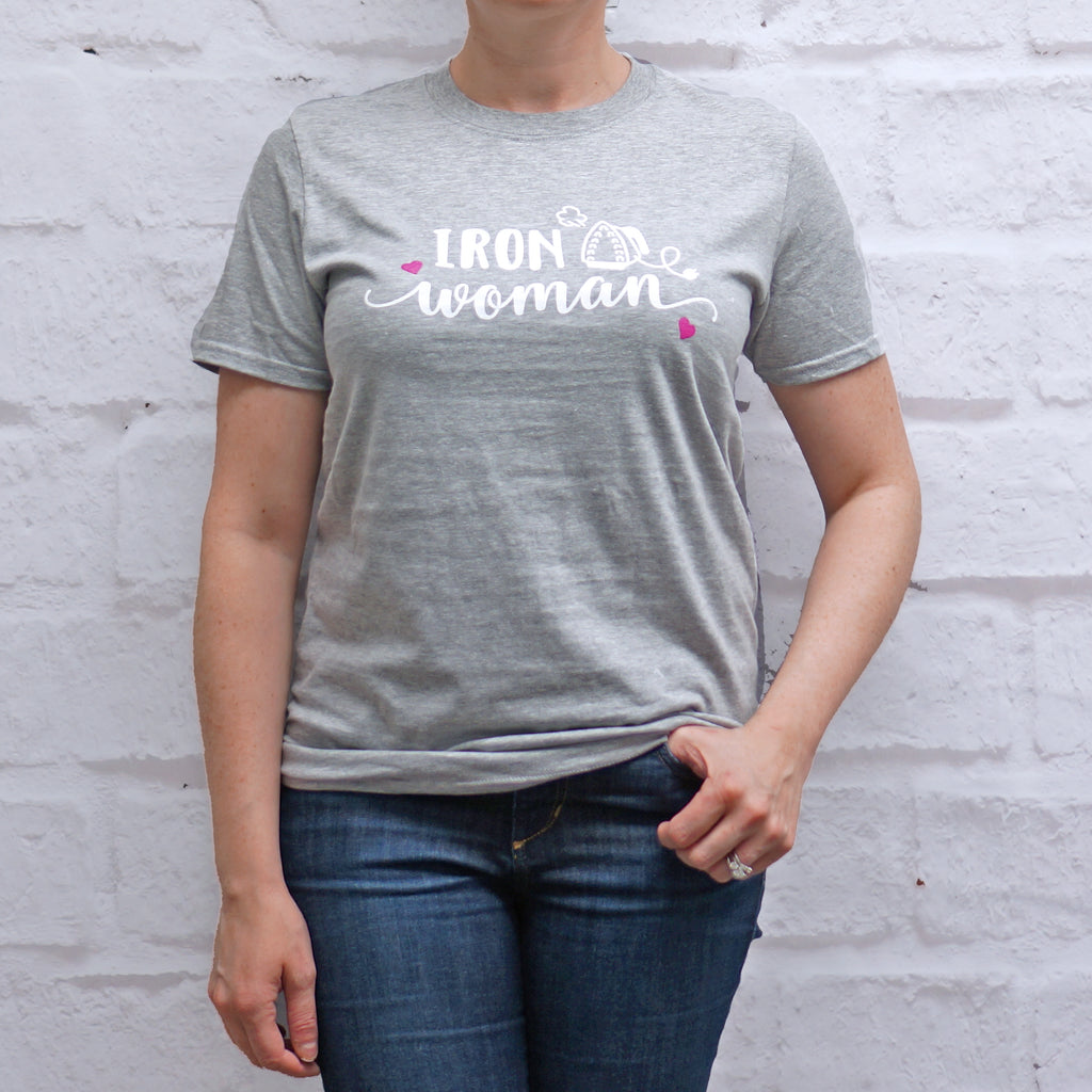 Crosscut T-Shirt - Iron Woman - Heather Gray