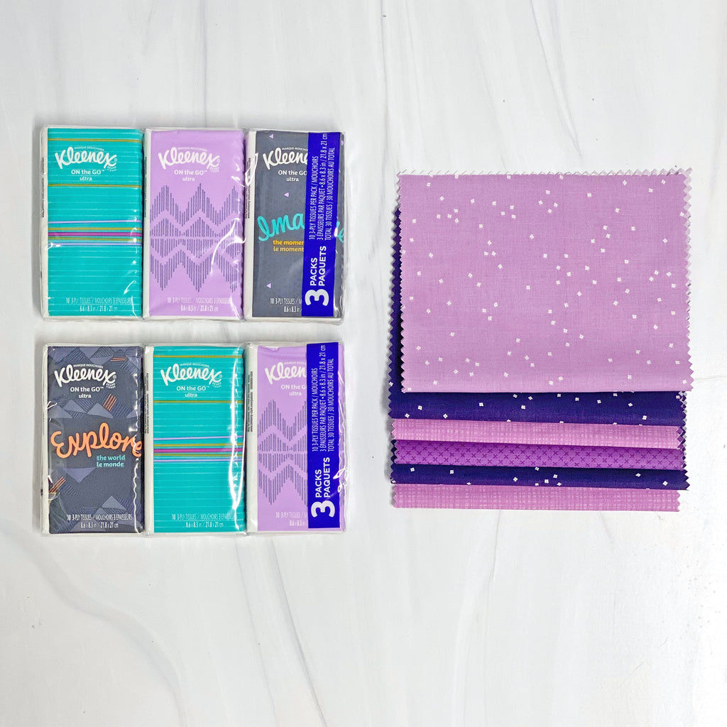 Travel Tissue Cover Kit - Purple