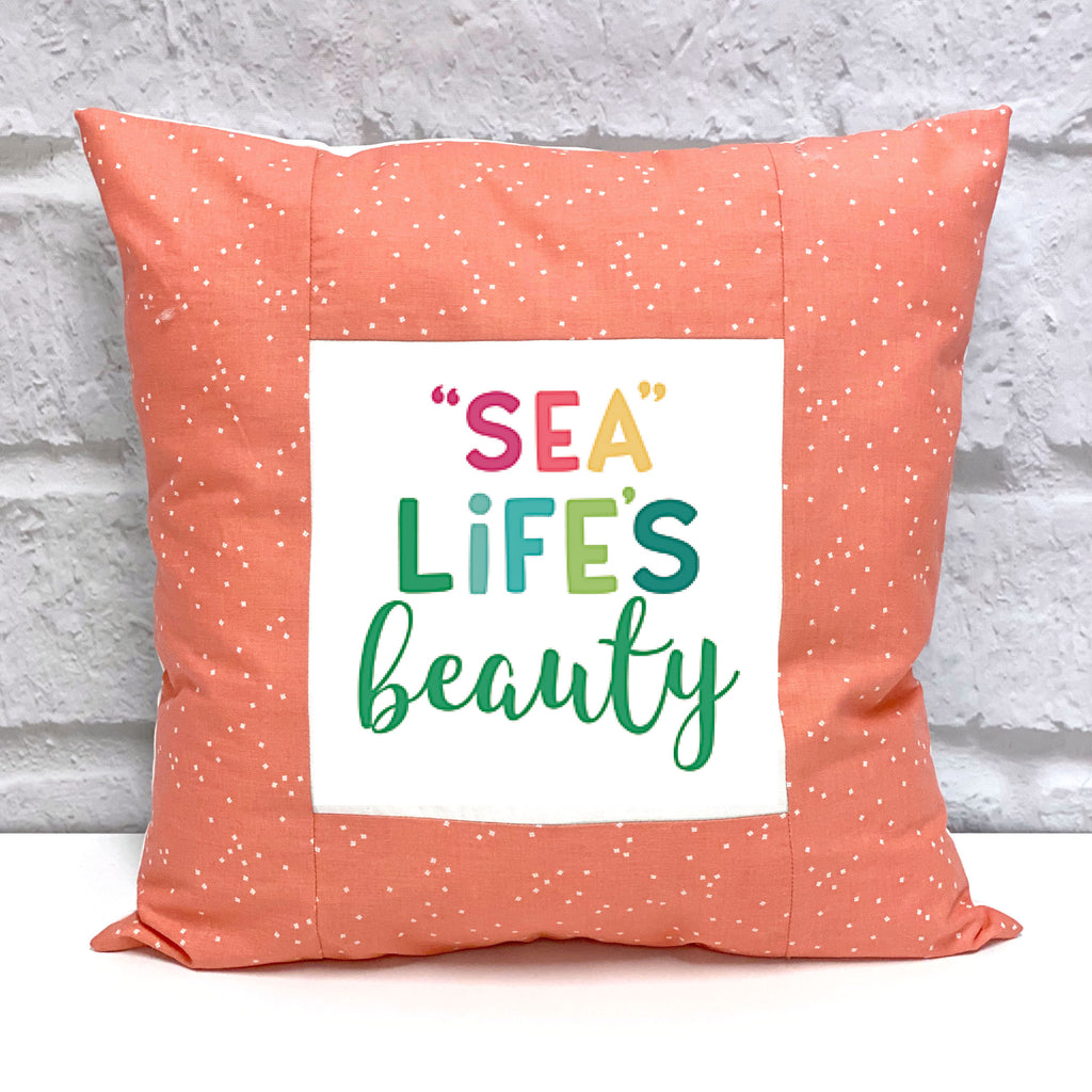 Picture Frame Pillow Kit - "Sea" Life's Beauty