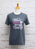 Crosscut T-Shirt - Sew Much Fabric - Heather Blue