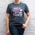 Crosscut T-Shirt - Sew Much Fabric - Heather Blue