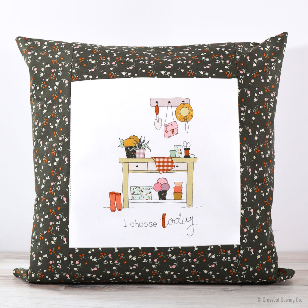 Picture Frame Pillow Sewing Project Kit - I Choose Today